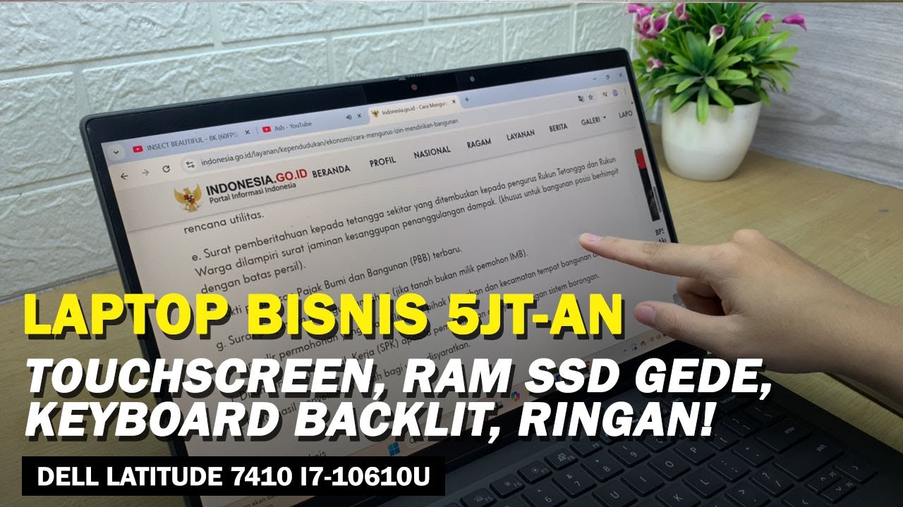 REKOMENDASI LAPTOP BISNIS 2025 | Review Dell Latitude 7410 Core i7-10610U Touchscreen & Compactible