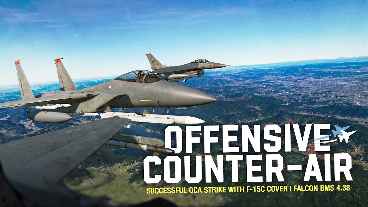 What Happens When F-16s & F-15s Team Up? | Falcon BMS 4.38 OCA Strike