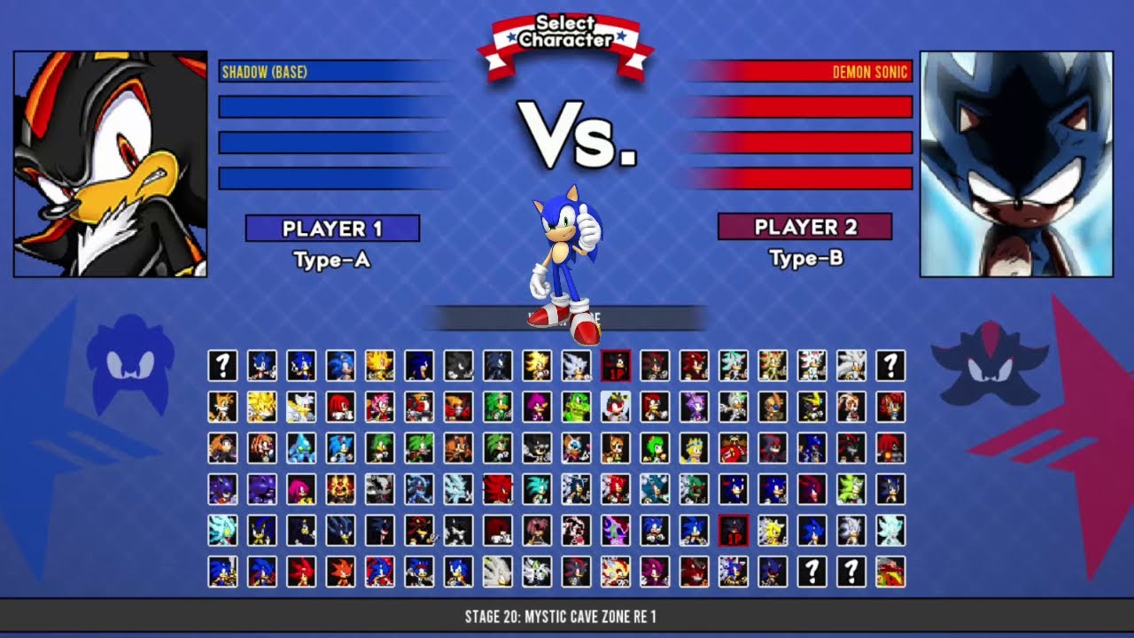 Shadow VS Demon Sonic I Sonic Battle MUGEN HD