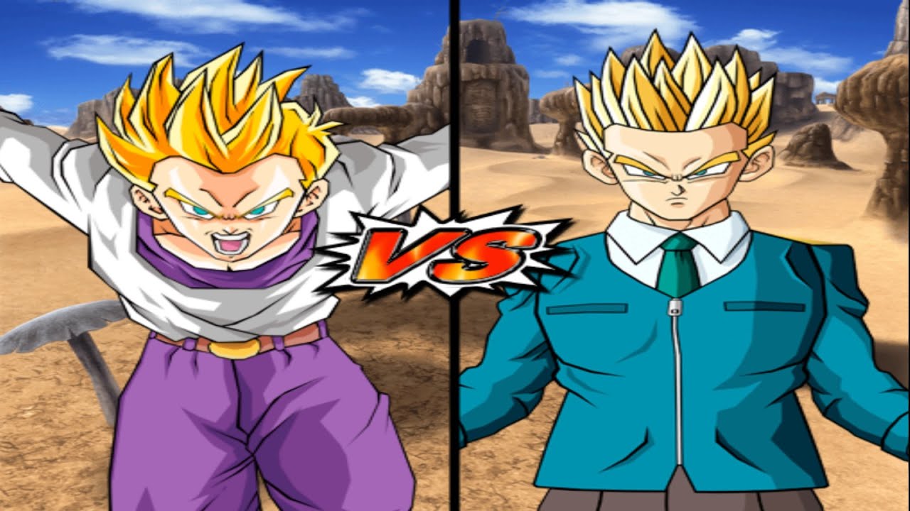 Goten (GT) SSJ VS Gohan (GT) SSJ | DBZ Budokai Tenkaichi 3