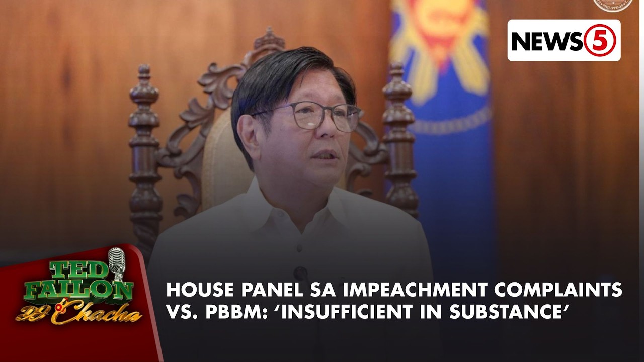 Dalawang impeachment complaints vs. Pres. Marcos Jr., ibinasura ng komite ng Kamara