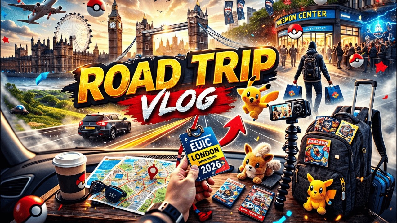 ROAD TRIP to EUIC London 2026! Pokémon Center Haul Vlog 🔥