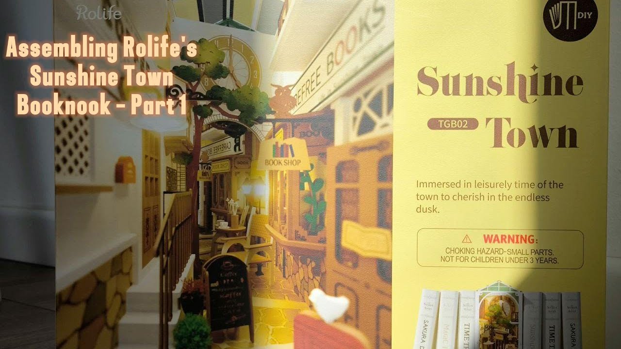 Assembling Sunshine Town DIY Book nook  - Part 1