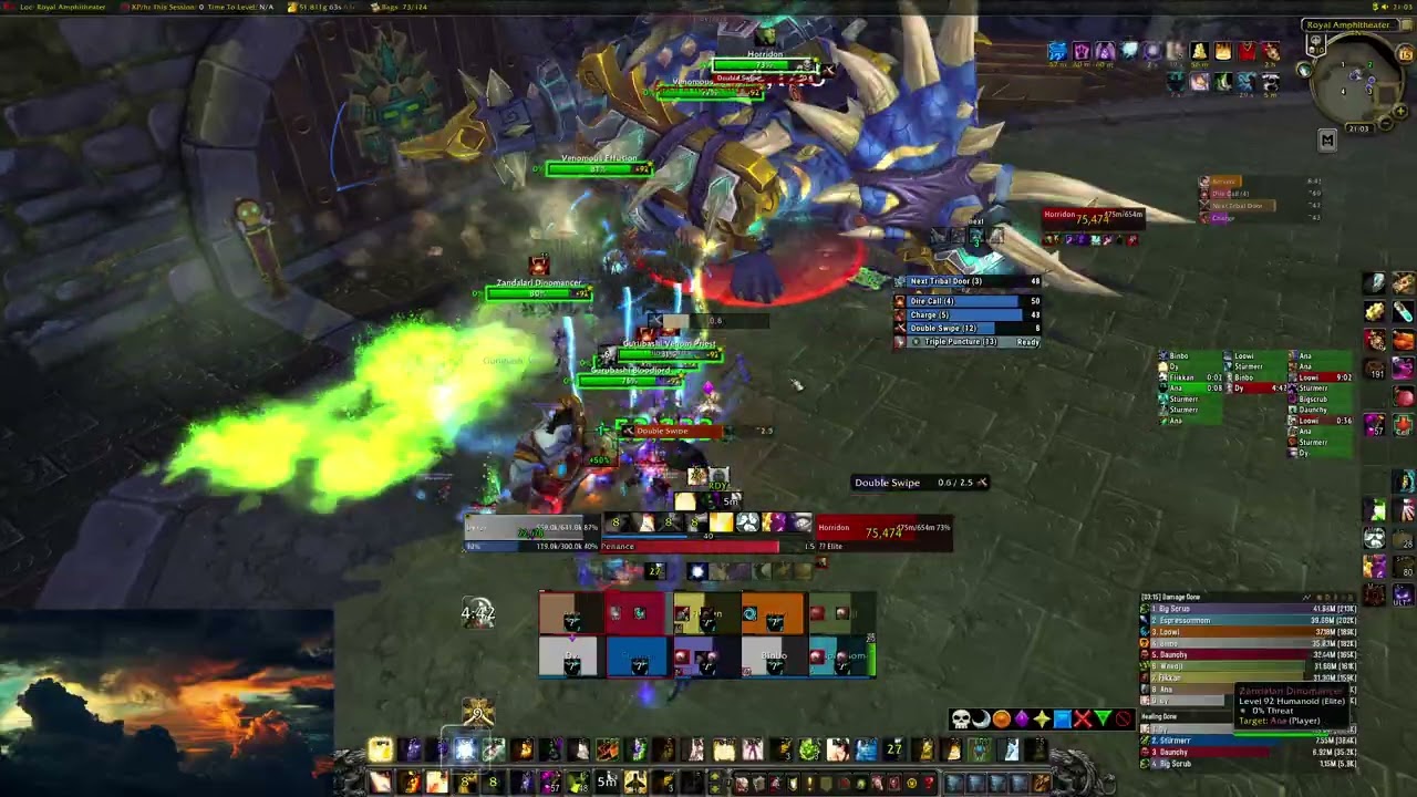 Horridon 10 man Heroic - Disc priest POV - Mists of Pandaria Classic