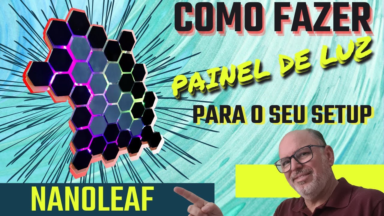 COMO FAZER PAINEL DE LED NANOLEAF PARA DECORAR SEU SETUP GAMER 》barato e bonito para decoração
