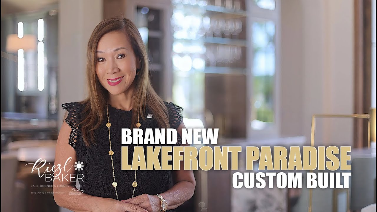 NEW Designer Lakefront home at Reynolds listed by Riezl Baker, Top Realtor at Lake Oconee Georgia