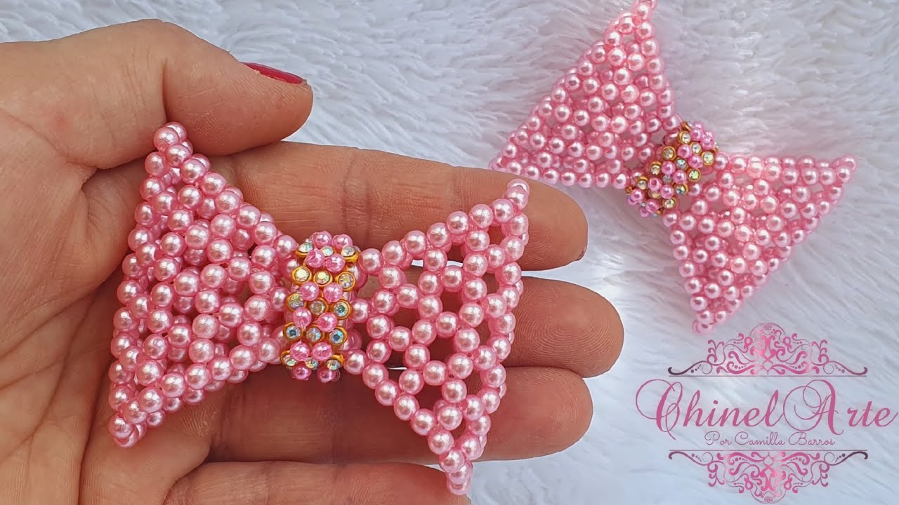 DIY:  Laço de pérolas 🎀