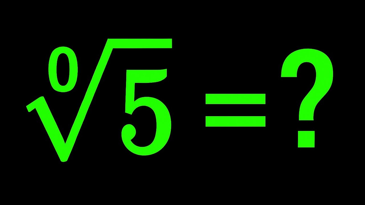0√5 = ? | The Most Confusing Math Puzzle Explained Simply!