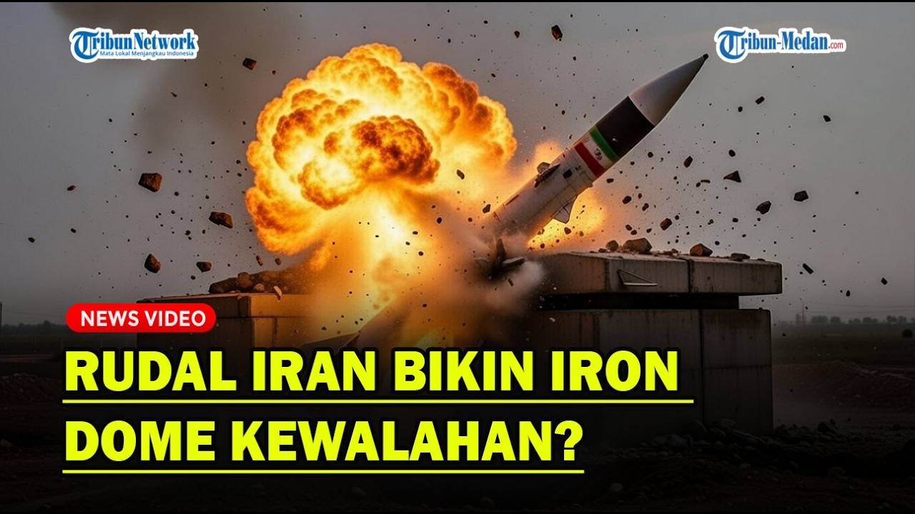 PERANG IRAN VS AS-ISRAEL, Rudal Iran Bikin Iron Dome Kewalahan❓