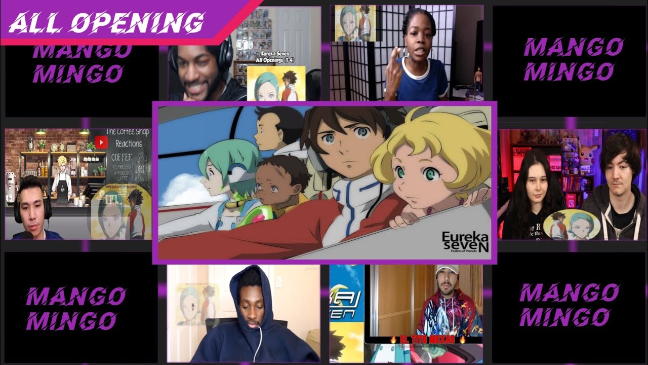 Eureka Seven OPENING 1-4 || REACTION MASHUP