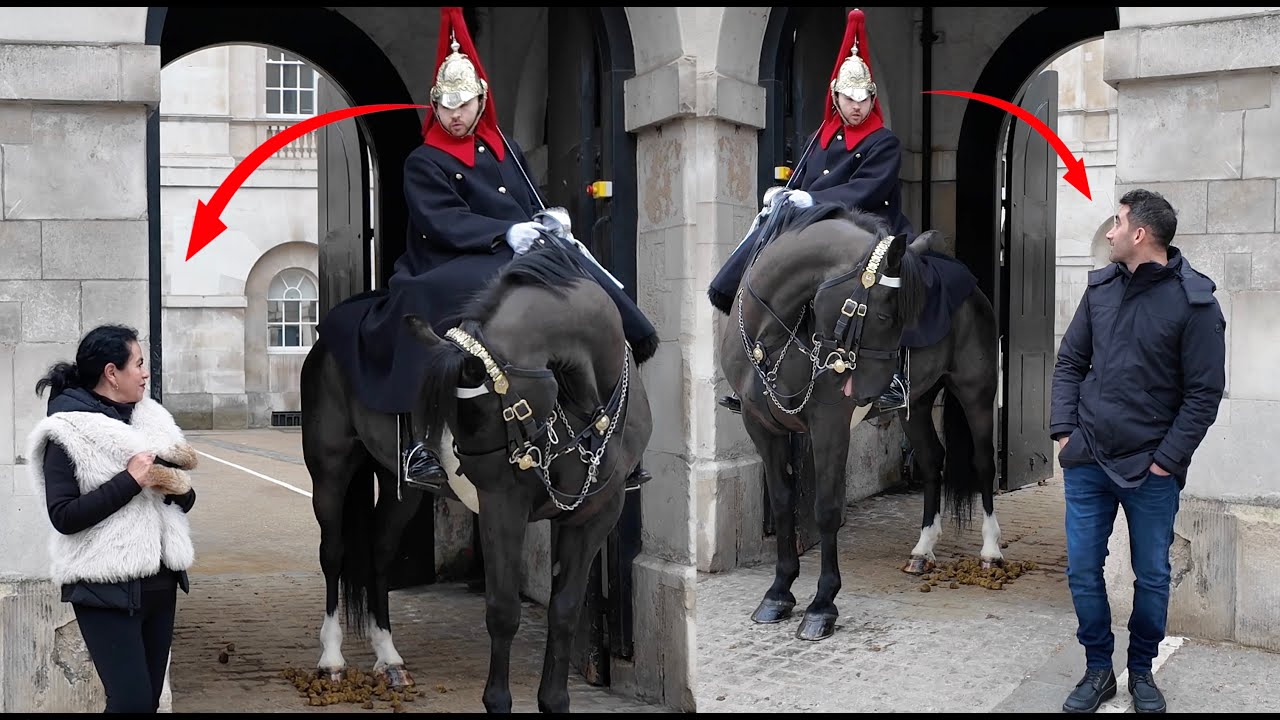 STEPPING TOO FAR!! They Got TOLD OFF By the King's Guard STAND CLEAR OF THE WHITE LINE ‼️