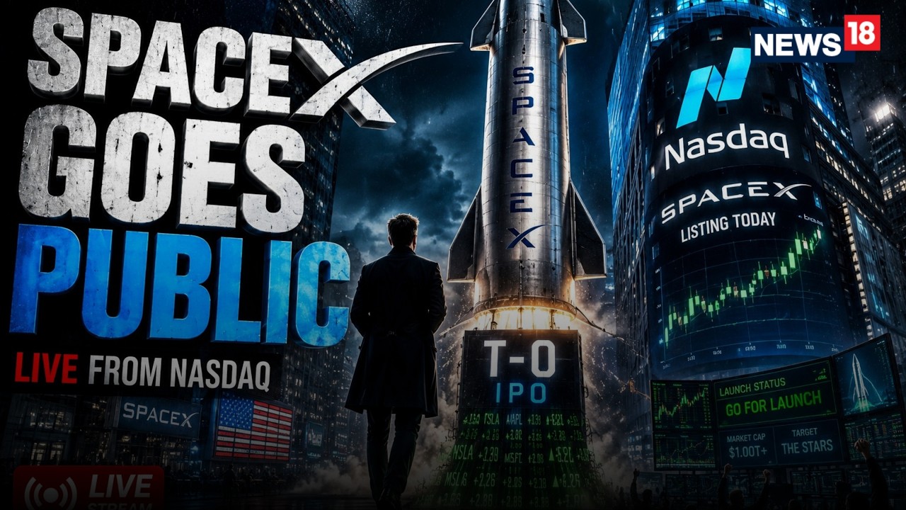 SpaceX Stock News LIVE | Musk's SpaceX Begins Trading on Wall Street After Record-Breaking IPO |N18G