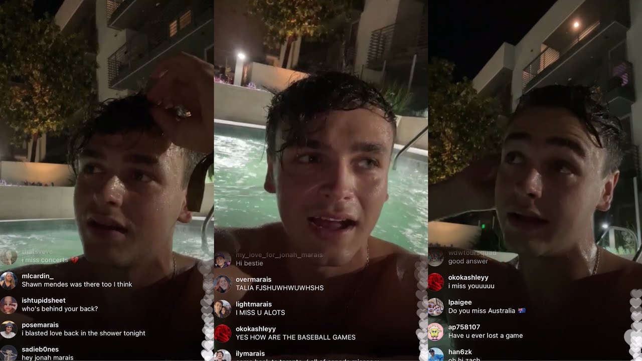 Jonah Marais Instagram Live 24/10/21(MOVING OUT, MEETING DRAKE, JOINING BASEBALL TEAM)