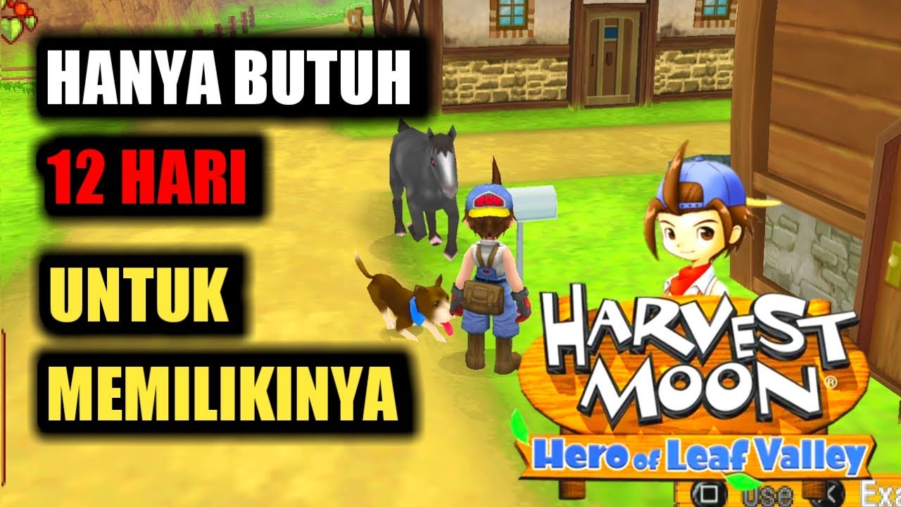CARA CEPAT MENDAPATKAN ANJING DAN KUDA | HARVEST MOON : HERO OF LEAF VALLEY