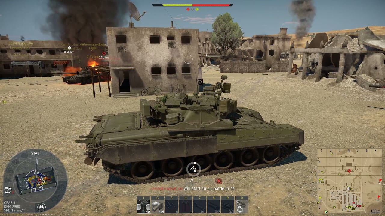 Full Match (T-80U,T-80B, T64-B) War Thunder