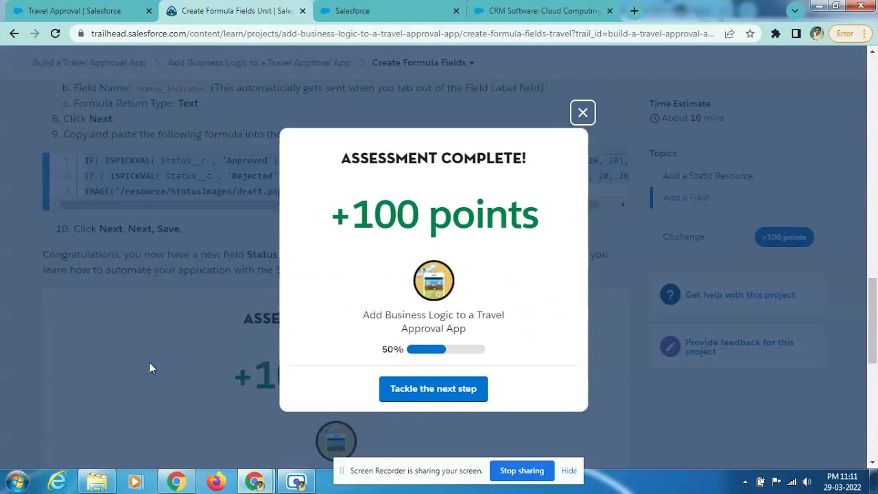 Create Formula Fields | Add Business Logic to a Travel Approval App