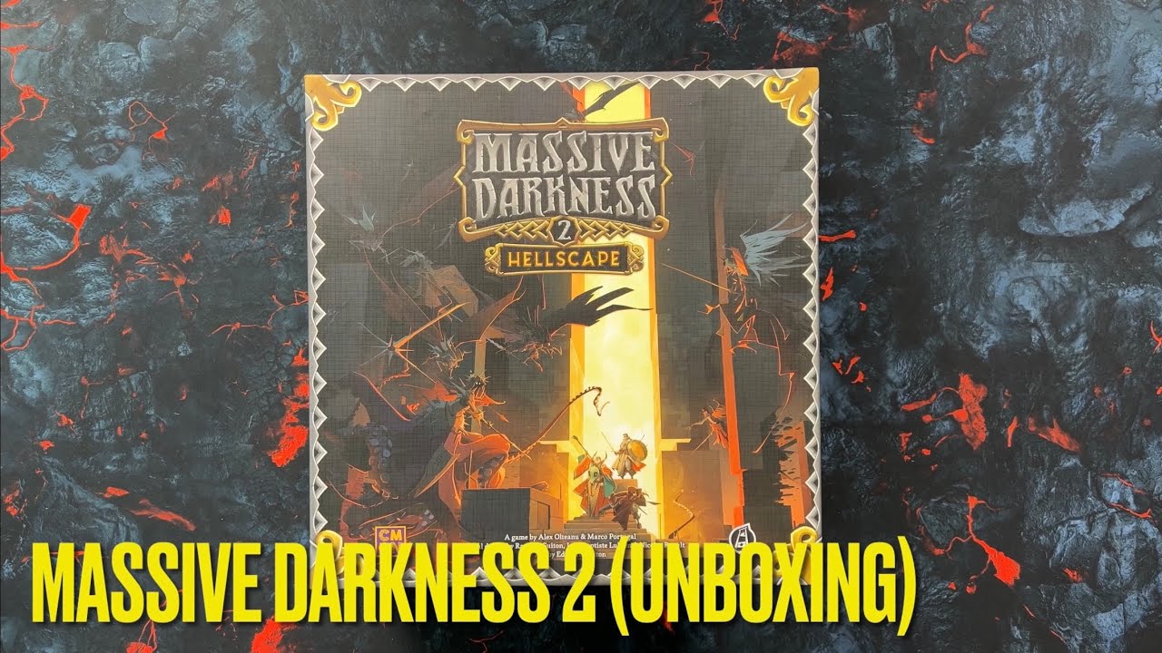 Massive Darkness 2: Hellscape / Příval temnoty: Plameny pekelné (Unboxing)