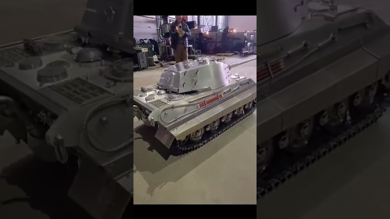 RC tank king tiger scale 1/16 full metal #remotecontrol #rctank #military #army #automobile