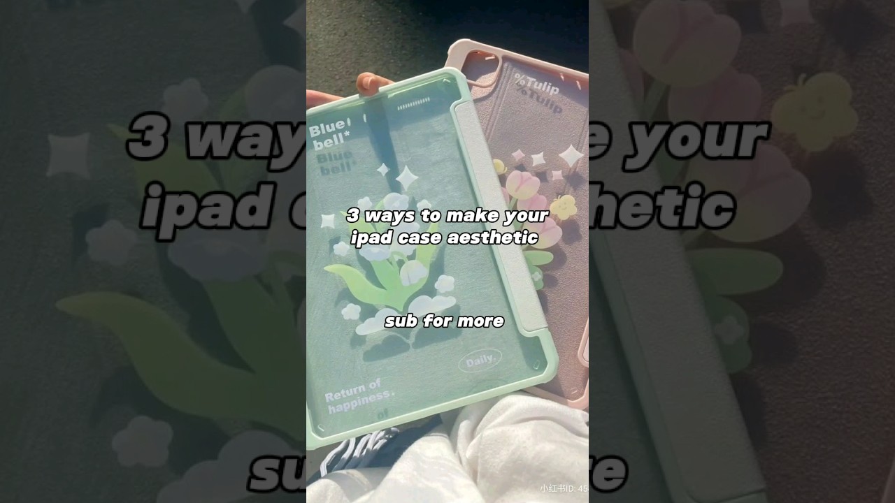 3 ways to make your ipad case aesthetic 💐💫(requested video)#aesthatic#ipadcase#shorts