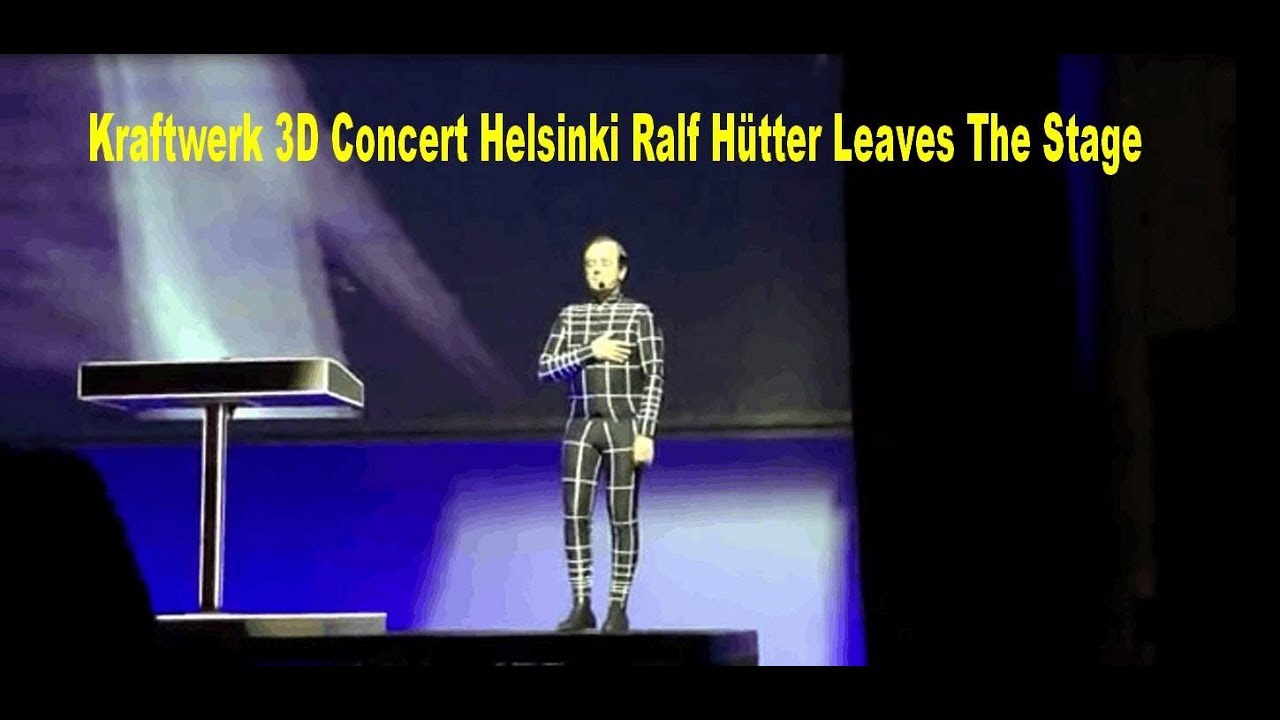 Kraftwerk 3D Concert Helsinki Ralf H&uuml;tter Leaves The Stage
