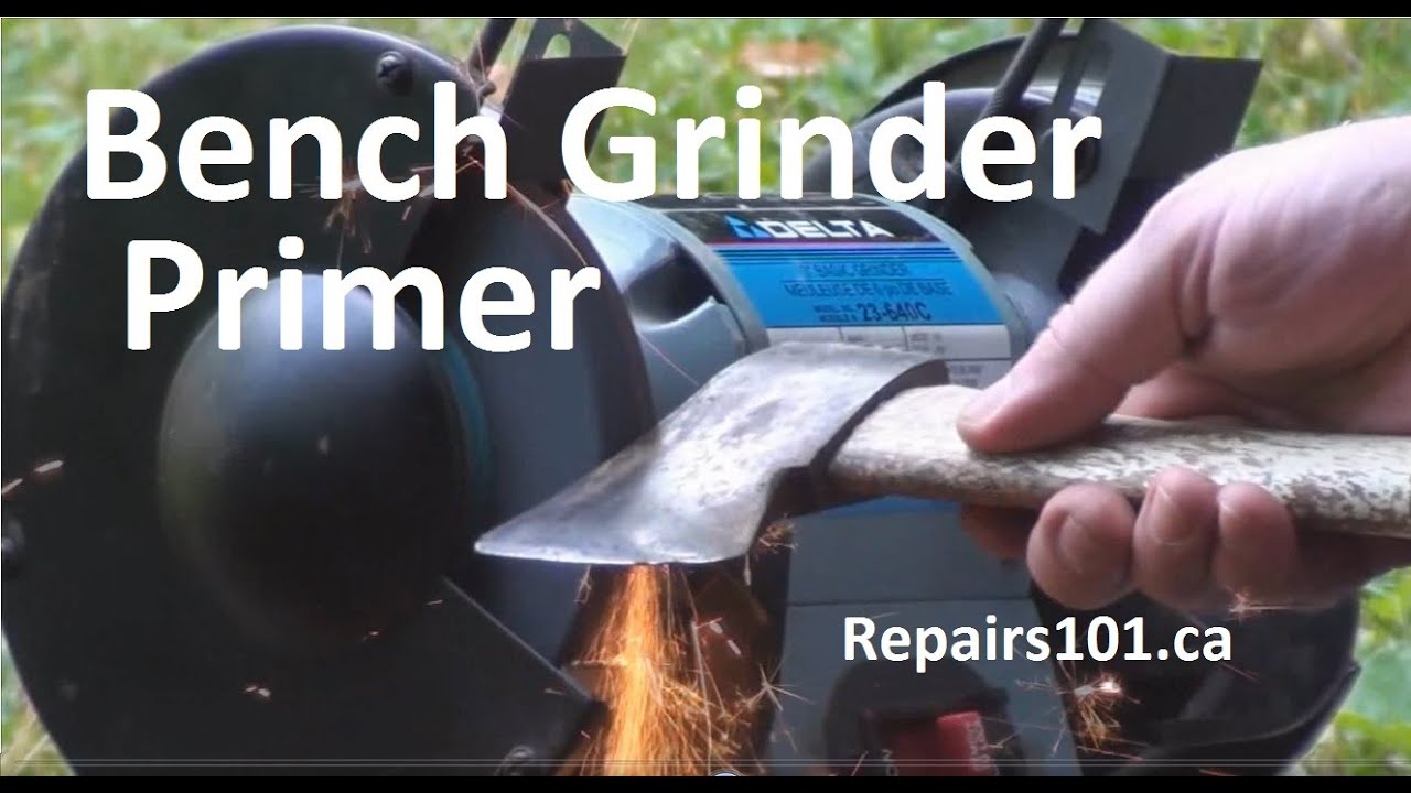Bench Grinder Primer - Tips Tricks & Axe / Hatchet Head Restoration