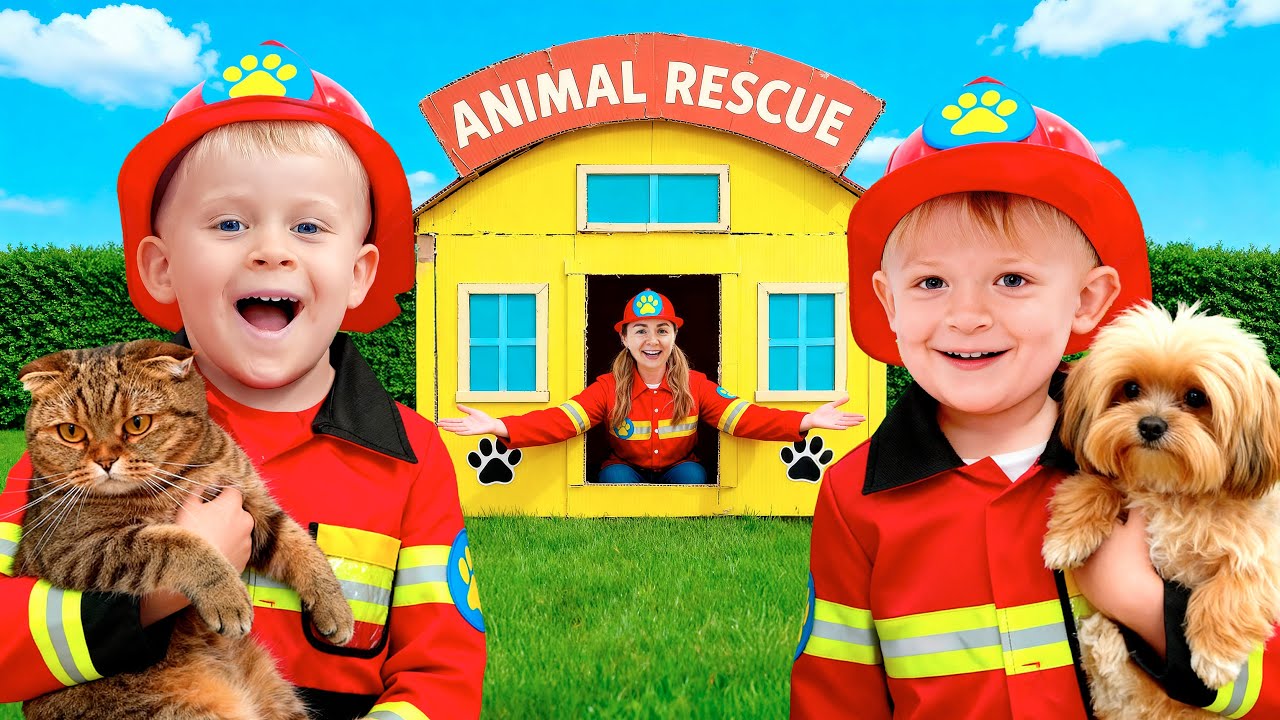 Oliver and Adam Save the Animals 🐾 Kids Rescue Story