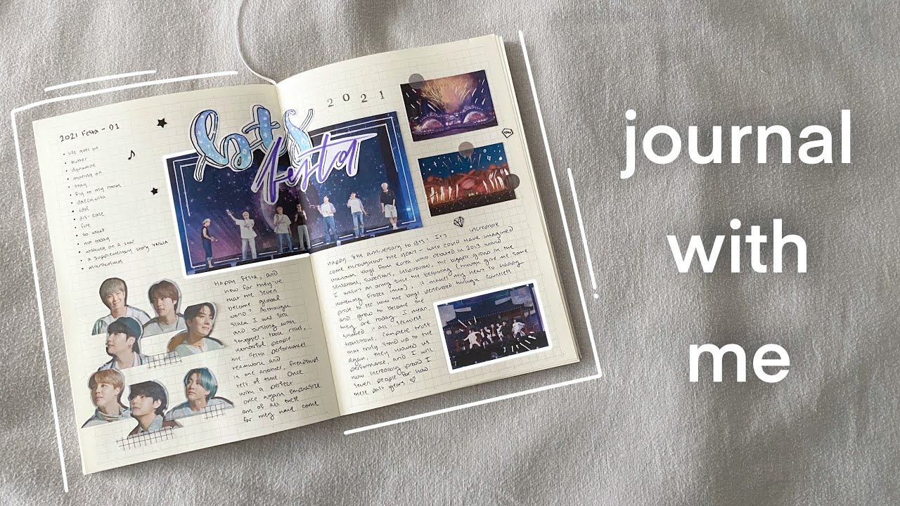 kpop journal with me | bts festa 🍰