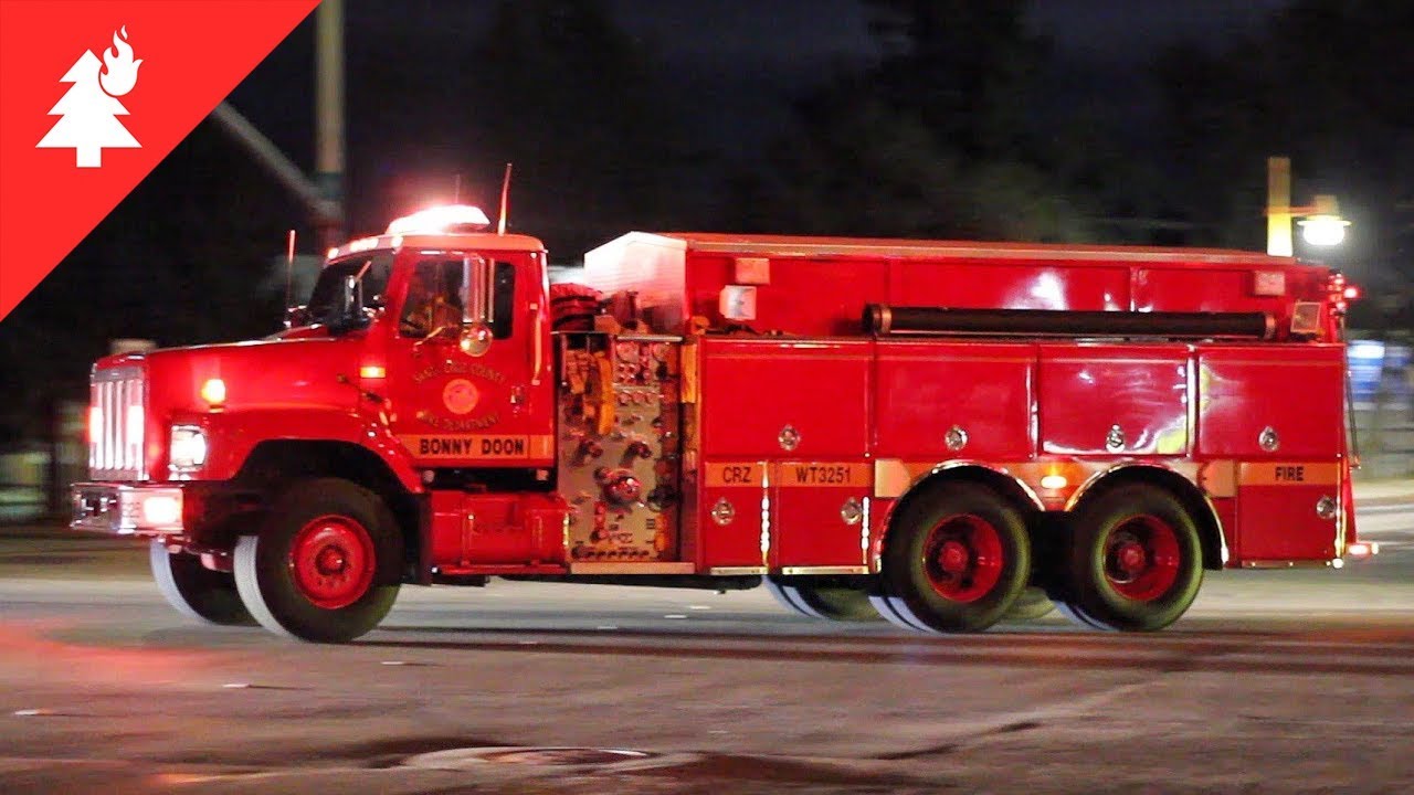 Fire Engines, CalFire, and Sheriffs Responding to a Wildfire! (Rincon Fire)