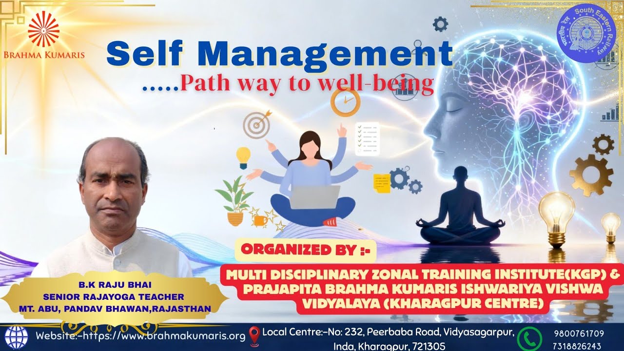 Self Management Session at Multidisciplinary Zonal Training Institute(SER)by B. K. Raju, Mt. Abu 