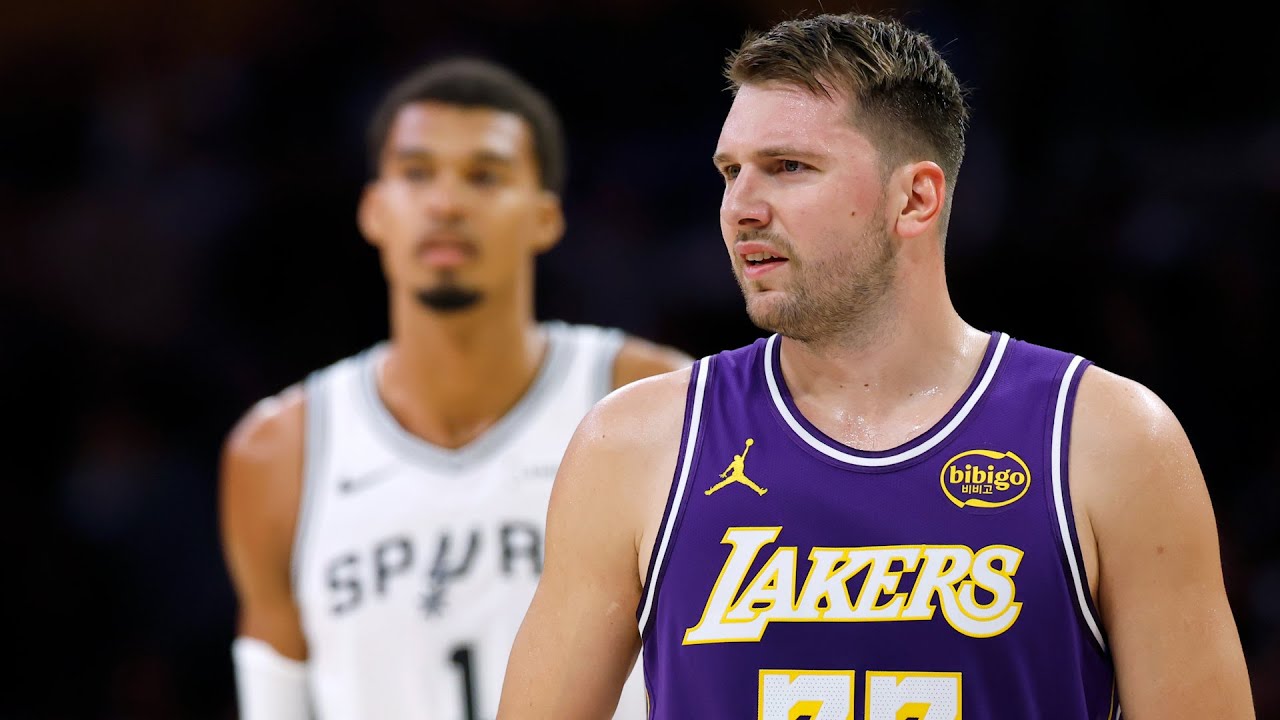 웸반야마 야마돌게 한 '공수겸장' 루카 돈치치 | NBA 레이커스 VS 샌안토니오