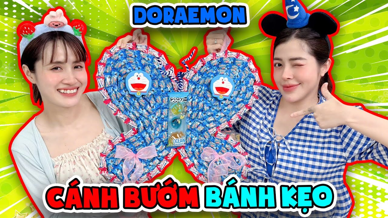 Làm Cánh Bướm Doraemon Bằng Bánh Kẹo Độc Nhất Vô Nhị I Linh Vyy Official