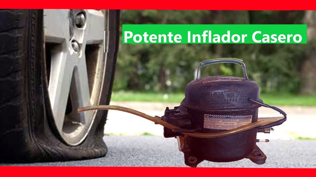 💡 INFLADOR CASERO con motor de heladera. POTENTE.✔️   facil de hacer. PASO a PASO, bajo costo.