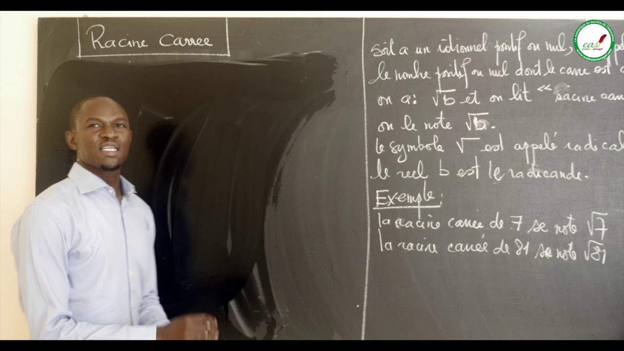 Cours - Troisième - Mathématiques : La Racine Carrée / Définition et notation