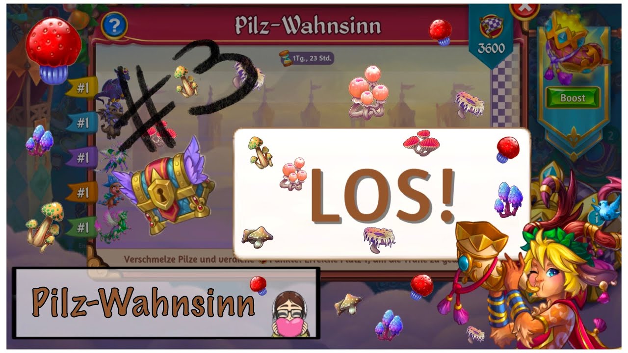 Merge Dragons! - Rennen - Pilz Wahnsinn 🍄🤪 vom 04.02.2025