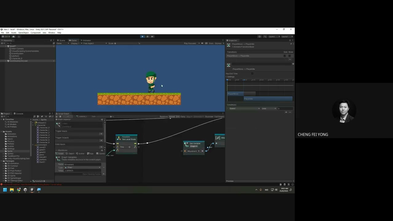 Unity visual scripting   Character Animation