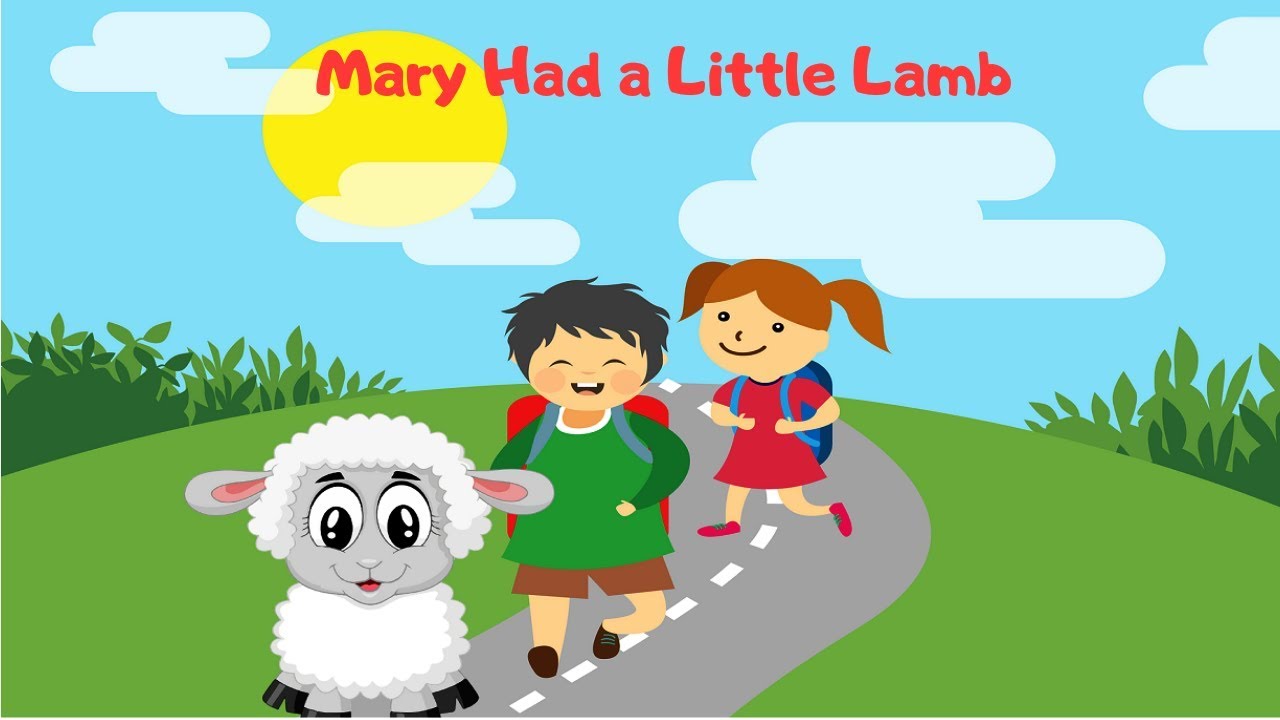 Mary Had A Little Lamb Its fleece was white as snow -  kids nursery rhymes music video