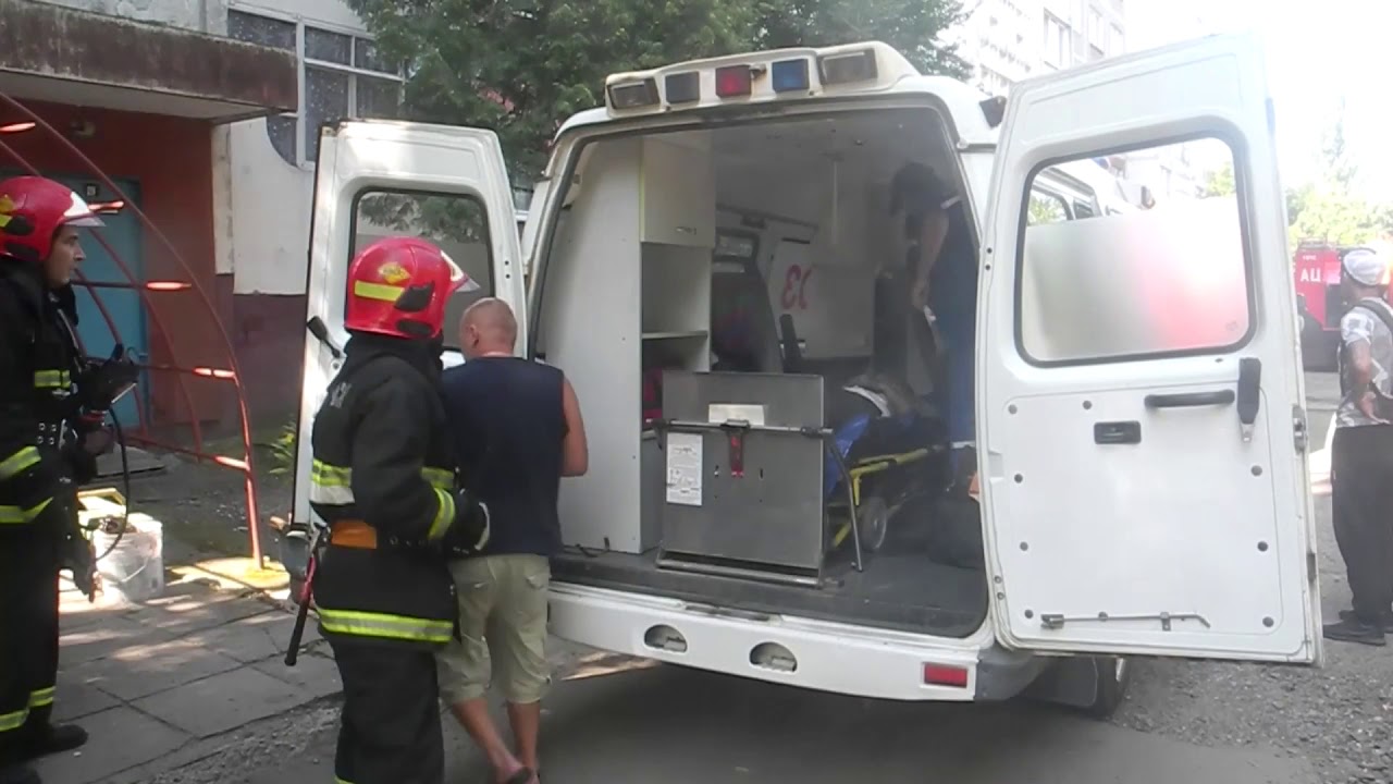 31.07.2019. Пожар в квартире Гомеля