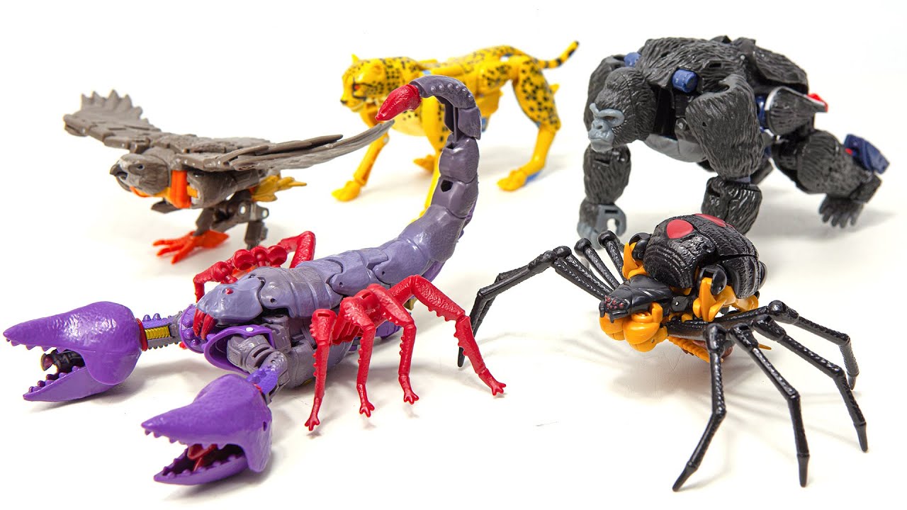 Transformers WFC Kingdom Optimus Primal Blackarachnia Scorponok Airazor Cheetor Beast Robot Toys