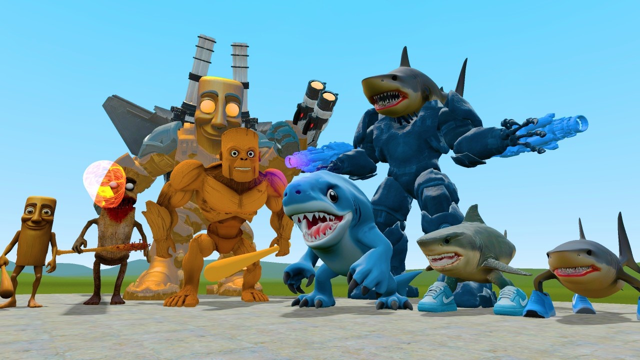 NEW EVOLUTION OF ALL TUNG TUNG SAHUR VS ALL TRALALERO TRALALA BRAINROT FAMILY In Garry's Mod!