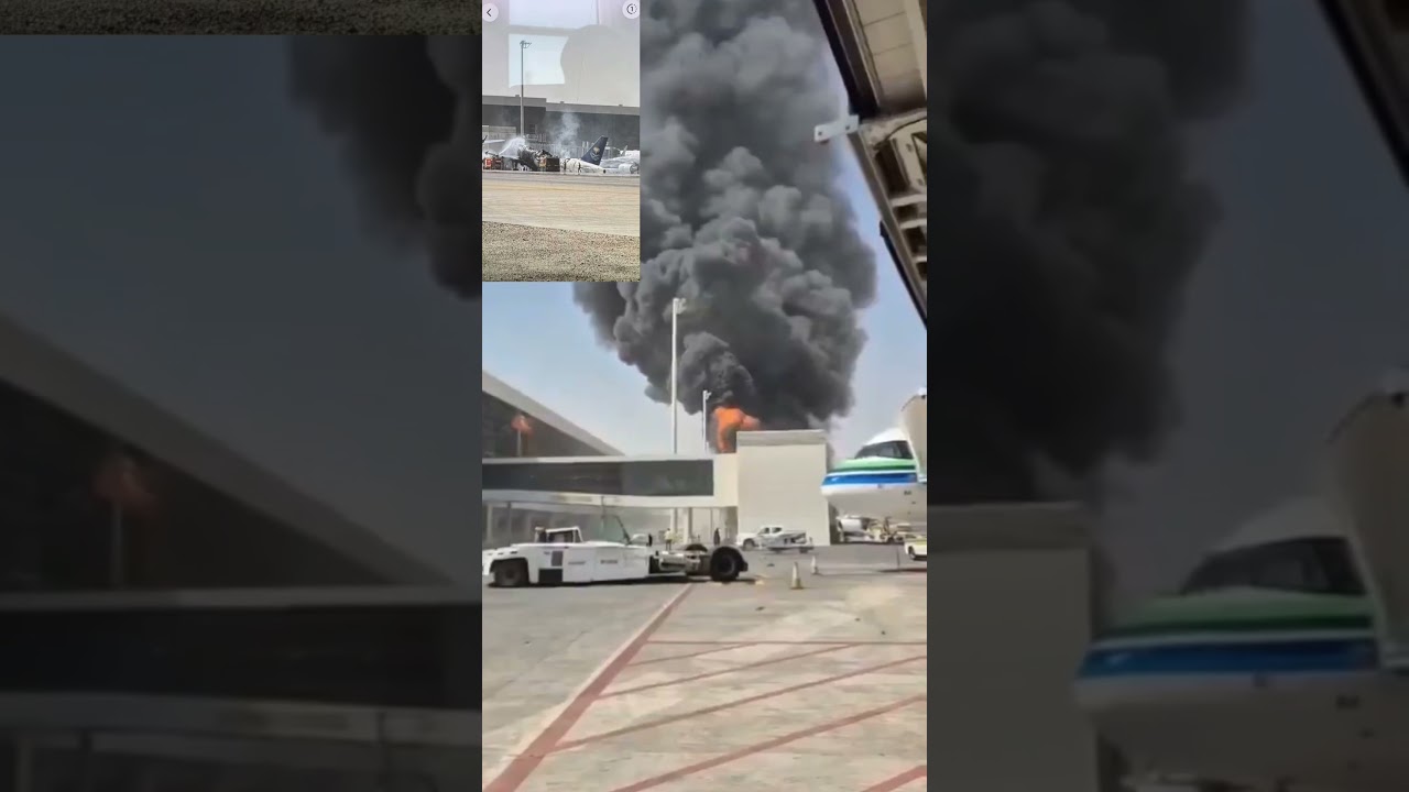 Houthi Missile Attack on Riyadh Airport? Saudi Passenger Plane Catches Fire