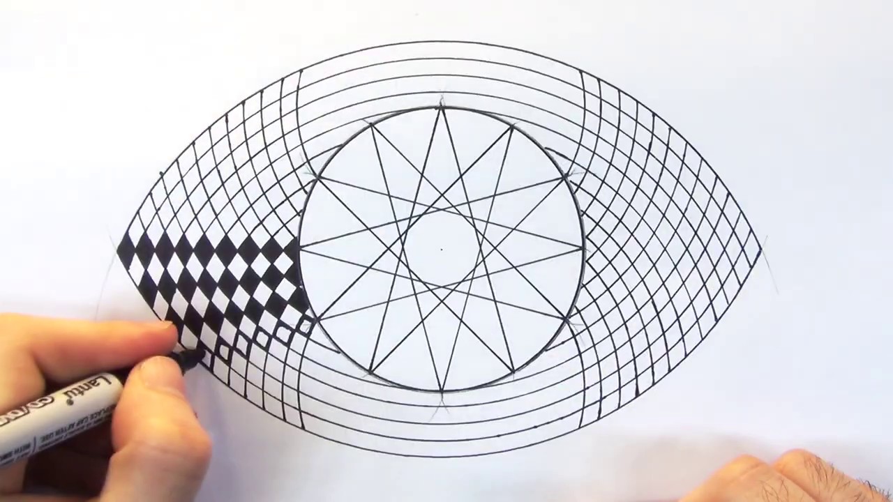 Geometric Eye Drawing - Speed Tutorial