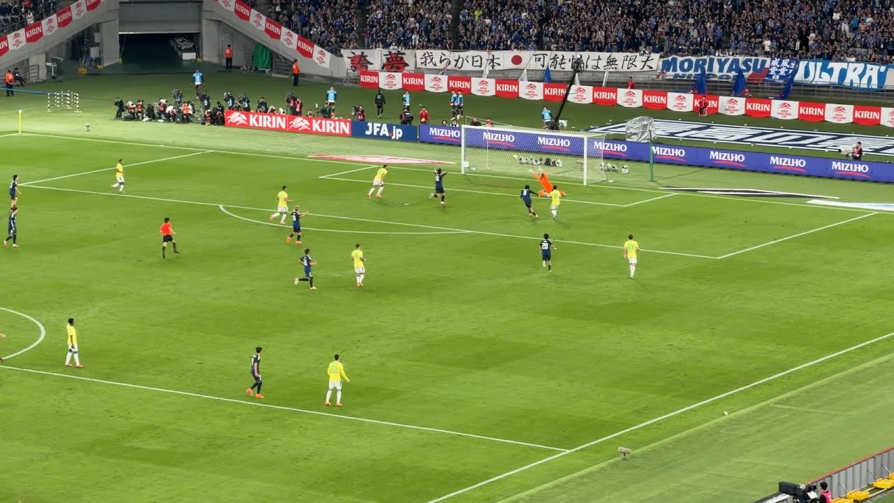 【後半戦】サッカー日本代表🇯🇵対ブラジル代表🇧🇷 キリンチャレンジカップ2025/10/14 東京 味の素スタジアム