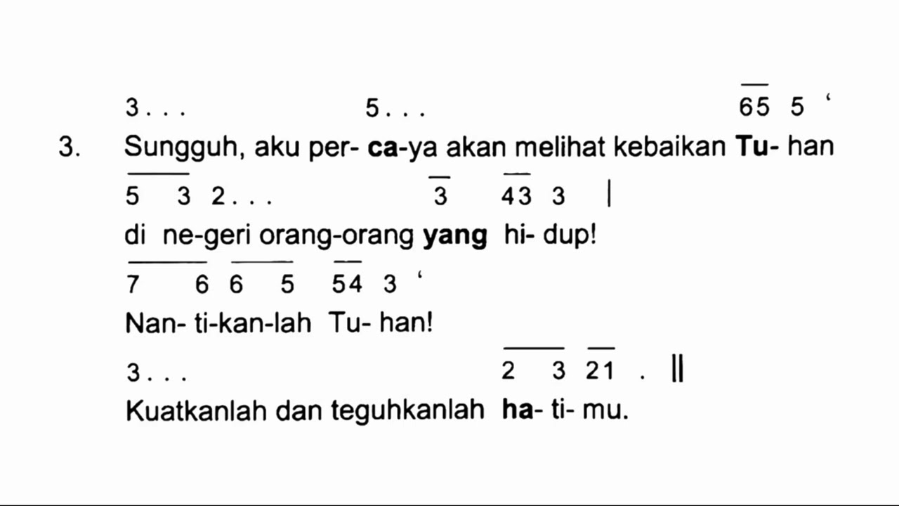 Mazmur Tanggapan & Bait Pengantar Injil Minggu Biasa IIIA, 25 Januari 2026
