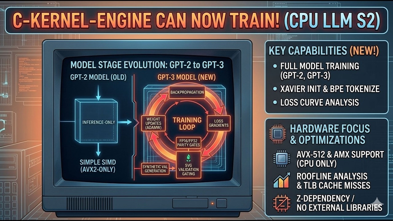 From GPT-2 to GPT-3 C-Kernel-Engine can now train (CPU LLM Season 2)