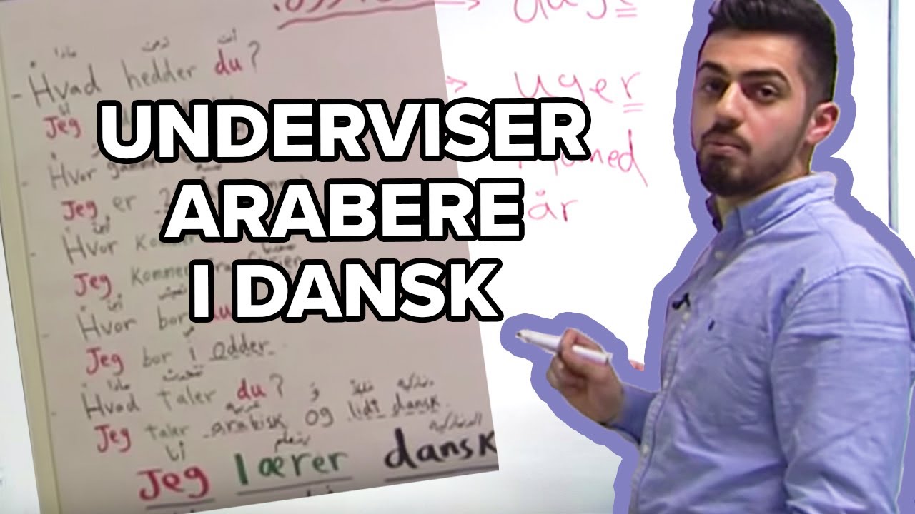 Khaled Ksibe lærer arabisktalende dansk på YouTube