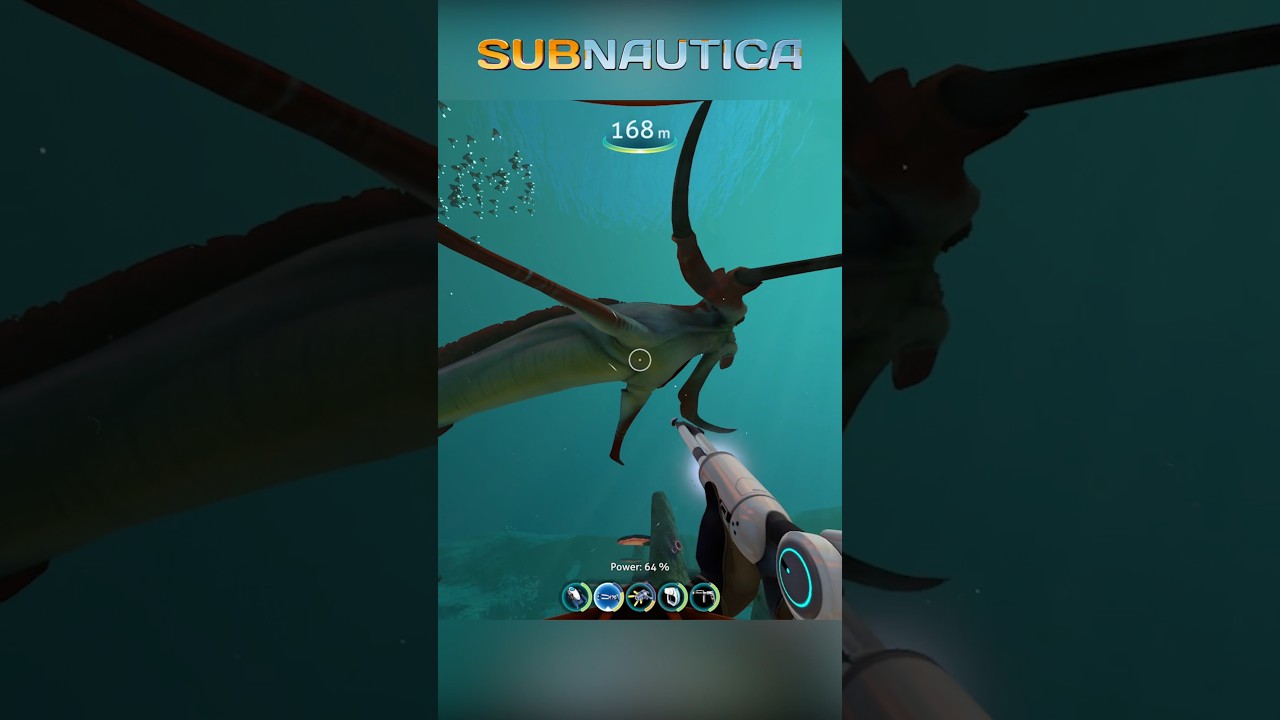 Попытка сканирования Reaper Leviathan #subnautica #diedevdie #reaper #leviathan