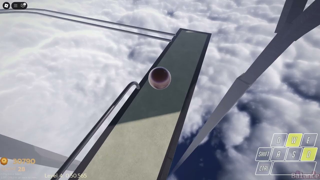 Roblox Balance Level 4 [Rollercoasting] full run