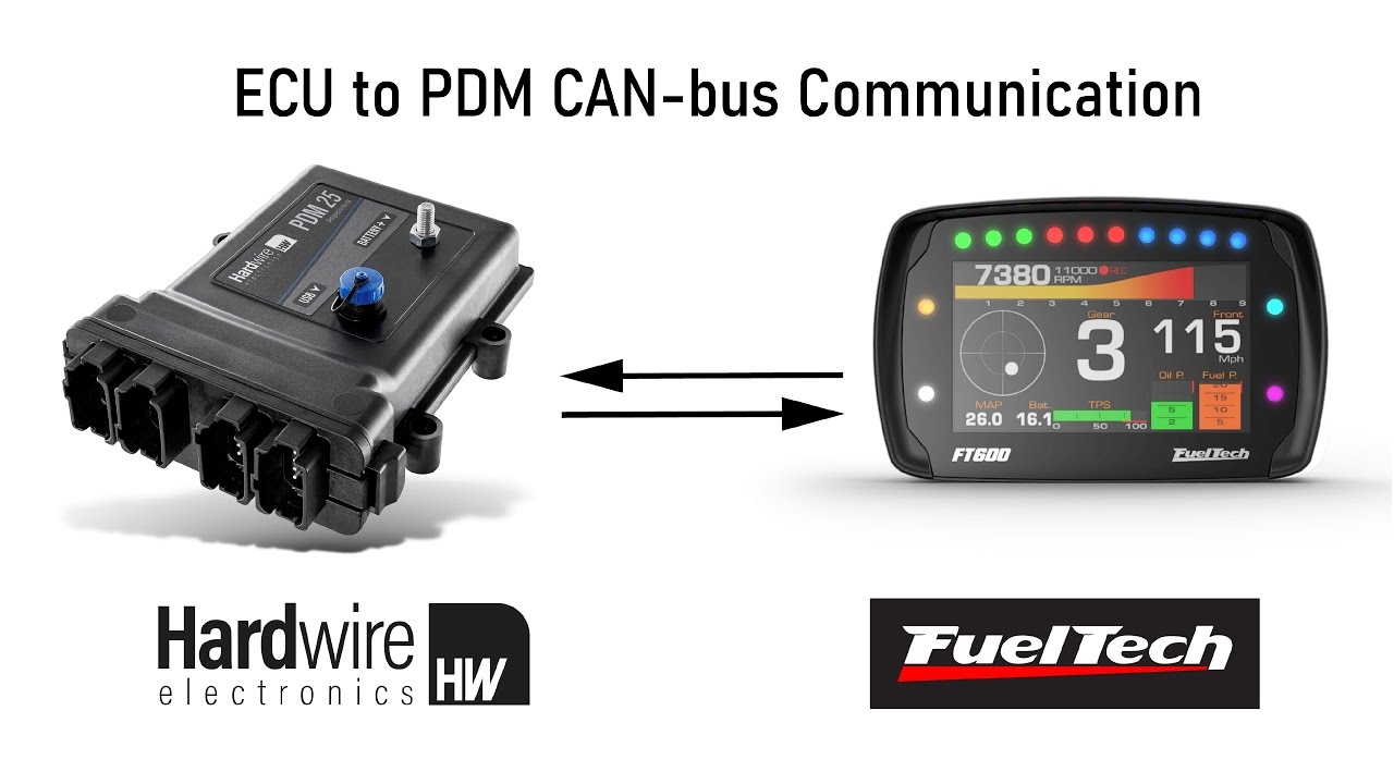 Подключение PDM к ЭБУ Fuel Tech по шине CAN | Hardwire Electronics