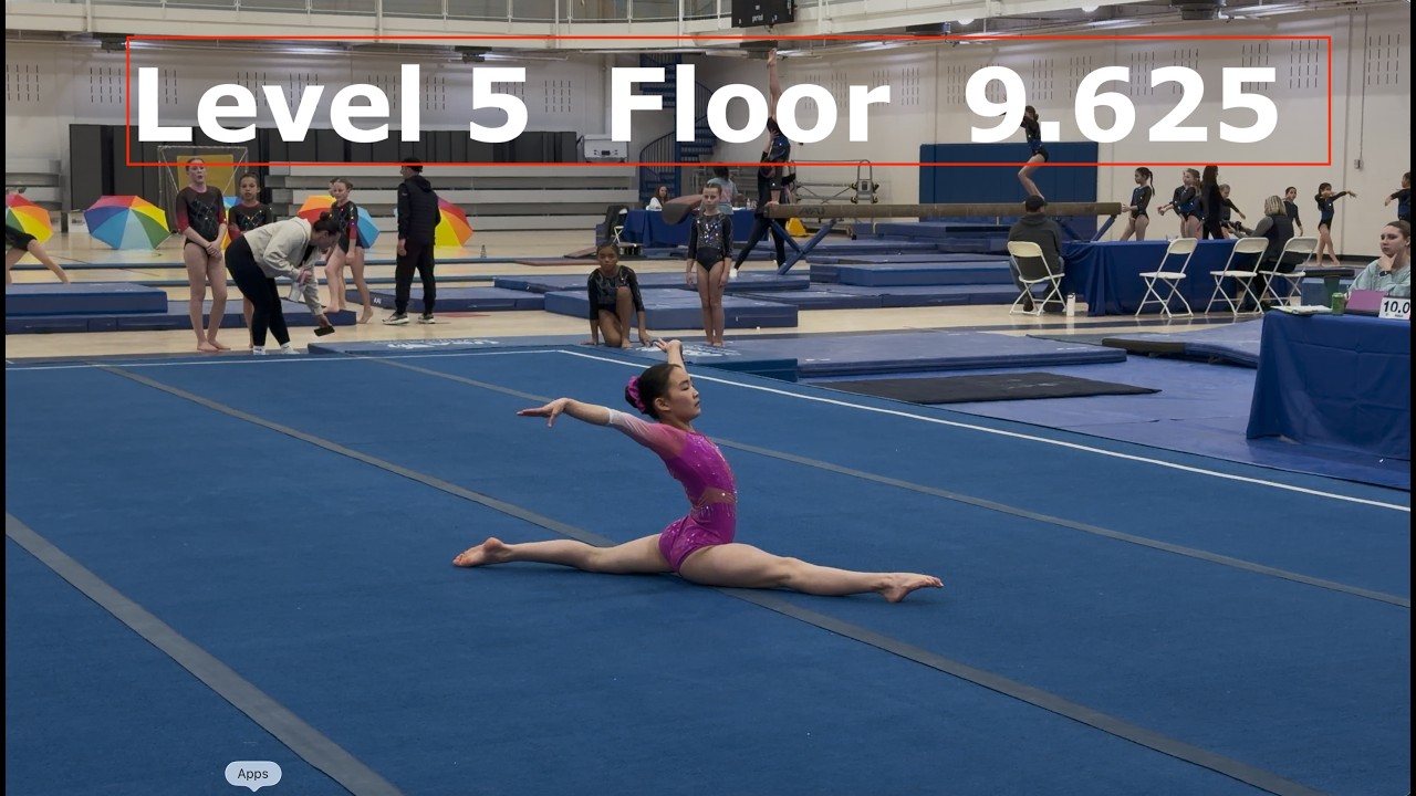 9.625 level 5 gymnastics floor, 2026-03-07, #competition #gymnastics #4k
