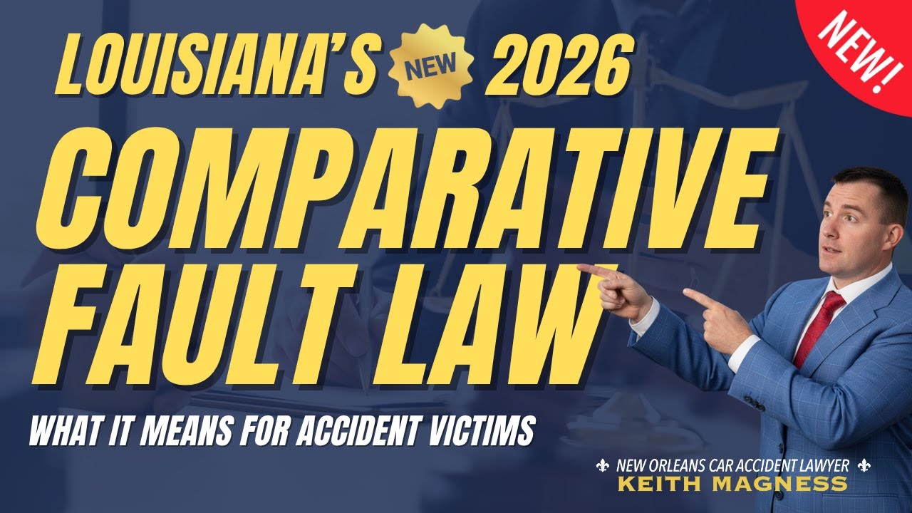 Louisiana’s New 2026 Comparative Fault Law Explained (What It Means for Drivers)